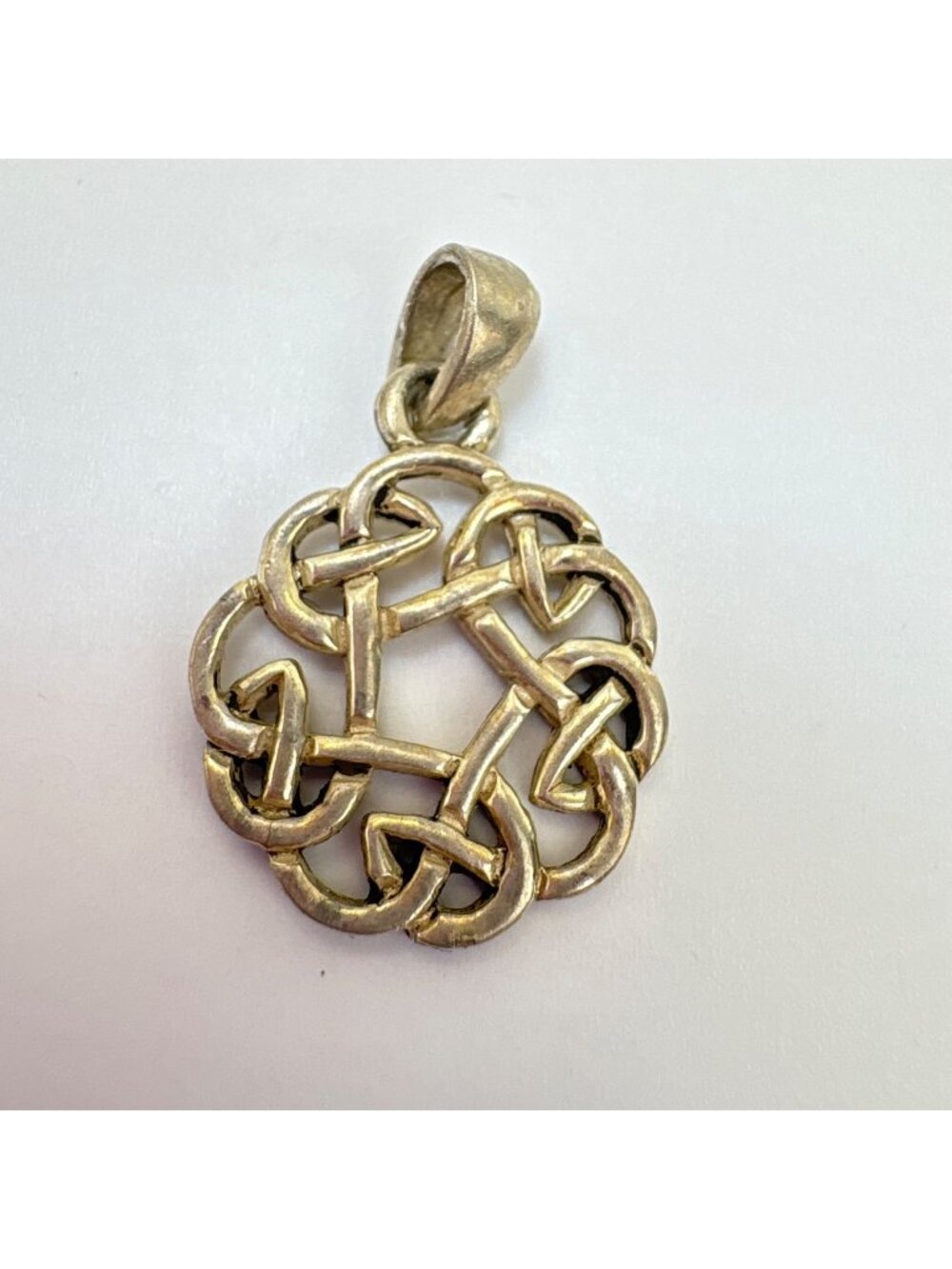 Celtic Knot Sterling Silver 925 Pendant Size 0.75" Length